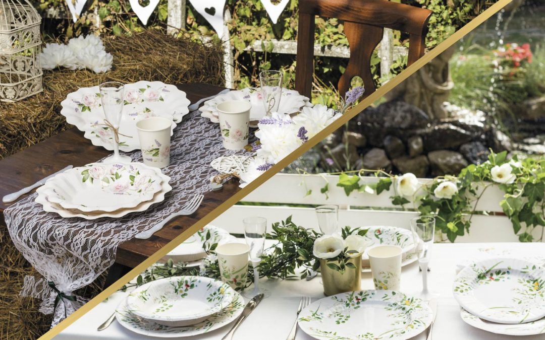 COME ALLESTIRE I TAVOLI PER UN MATRIMONIO: LE NOSTRE IDEE GARDEN PARTY E COUNTRY CHIC