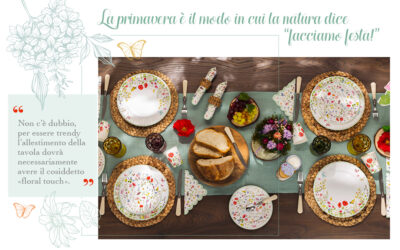 Tavola primaverile? Col «floral touch» non si sbaglia mai!