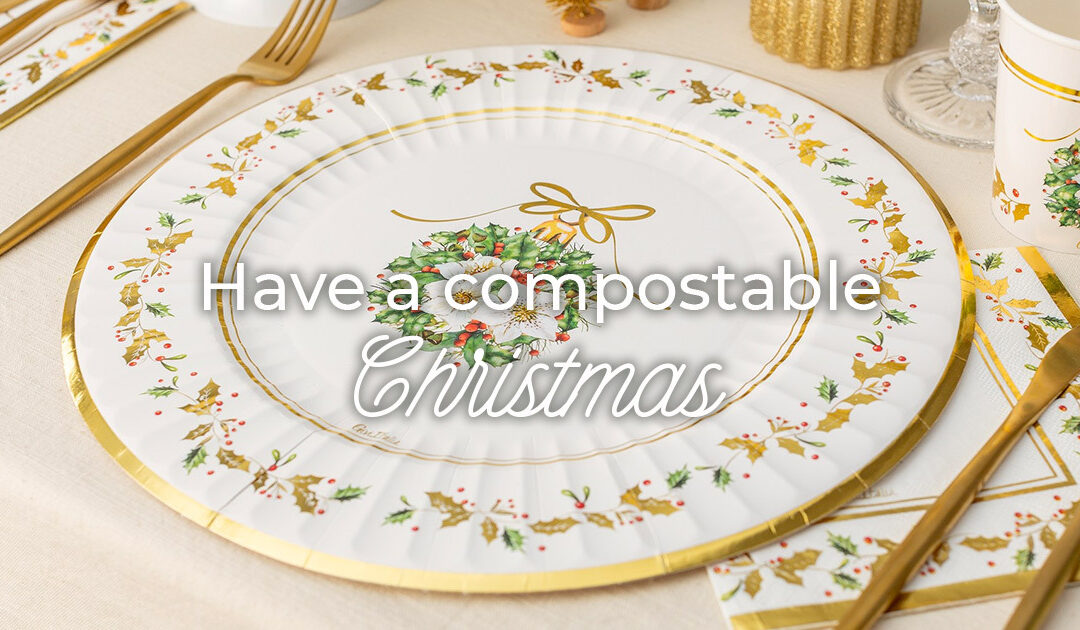 Per un Magic Christmas scegli i nuovi set tavola natalizi Givi Italia, 100% compostabili