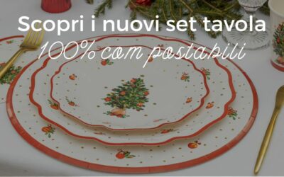 Natale trendy e sostenibile. Scopri i set tavola compostabili di Givi Italia