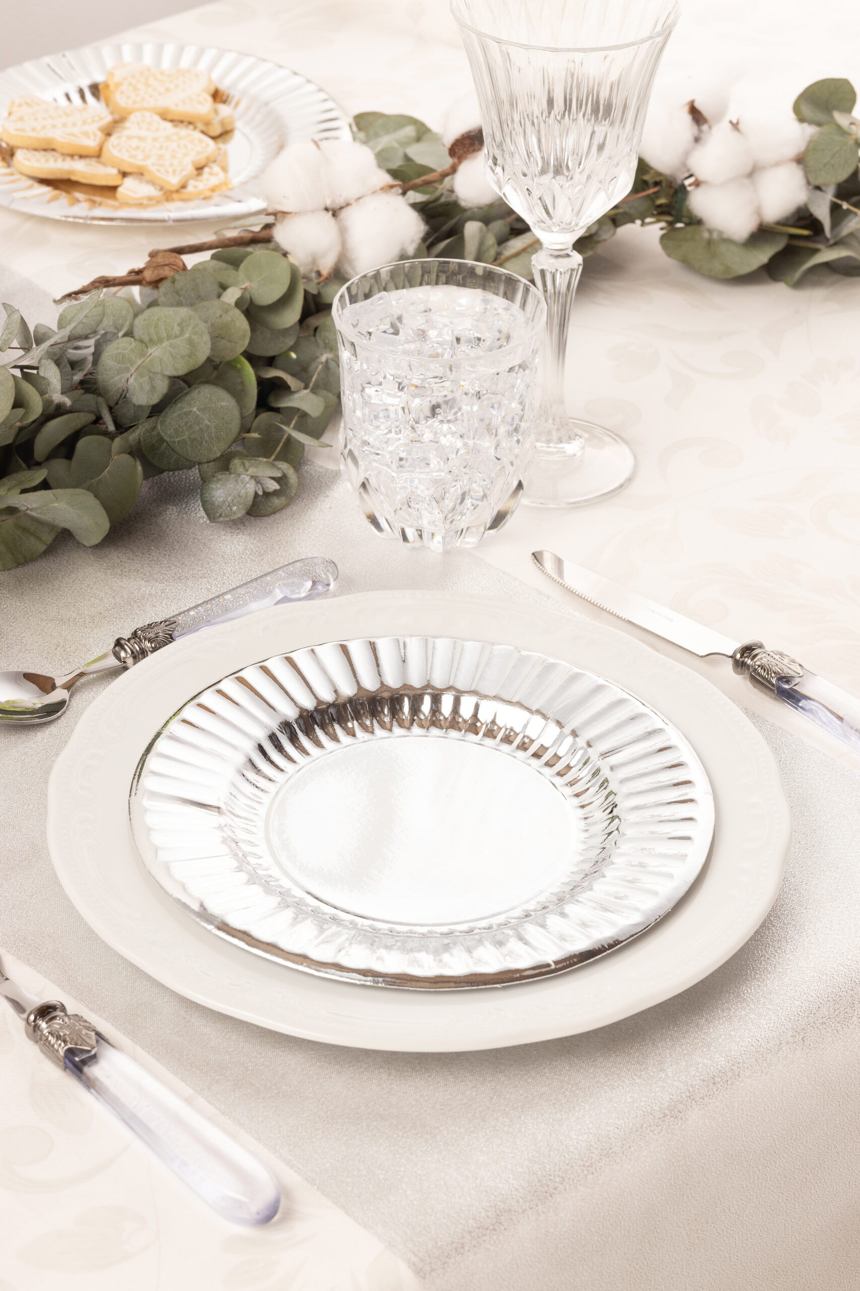set tavola argento monocolore
