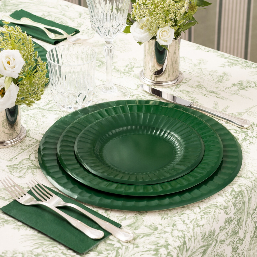 set tavola verdone monocolore