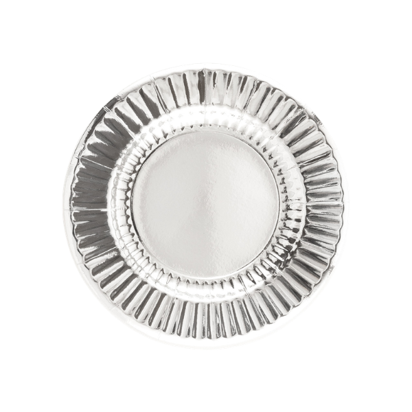 piatto argento monocolore